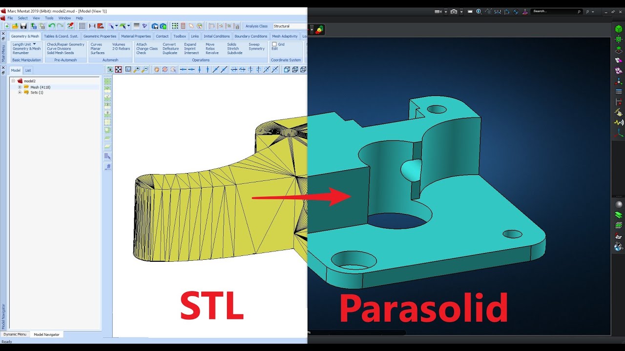 convert stl to solid inventor